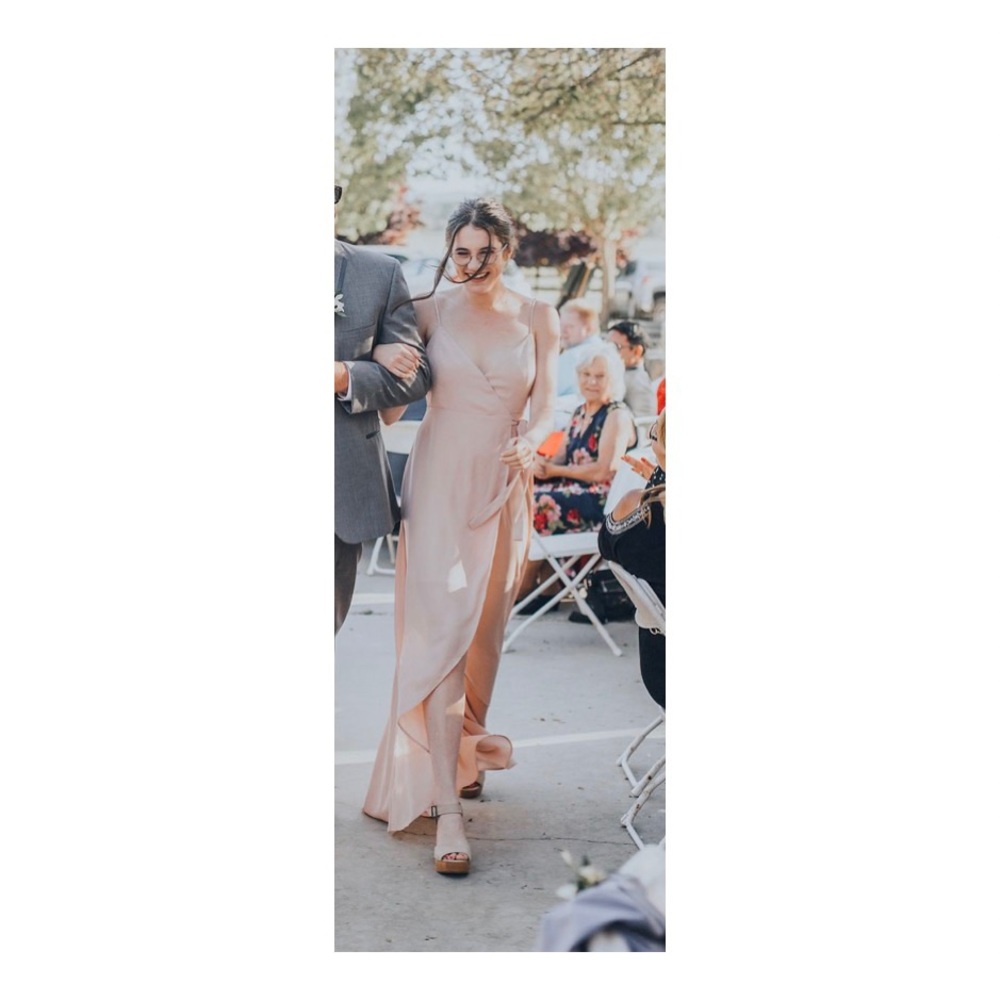 Show Me Your Mumu Mariah Dress (Dusty Blush Crisp)